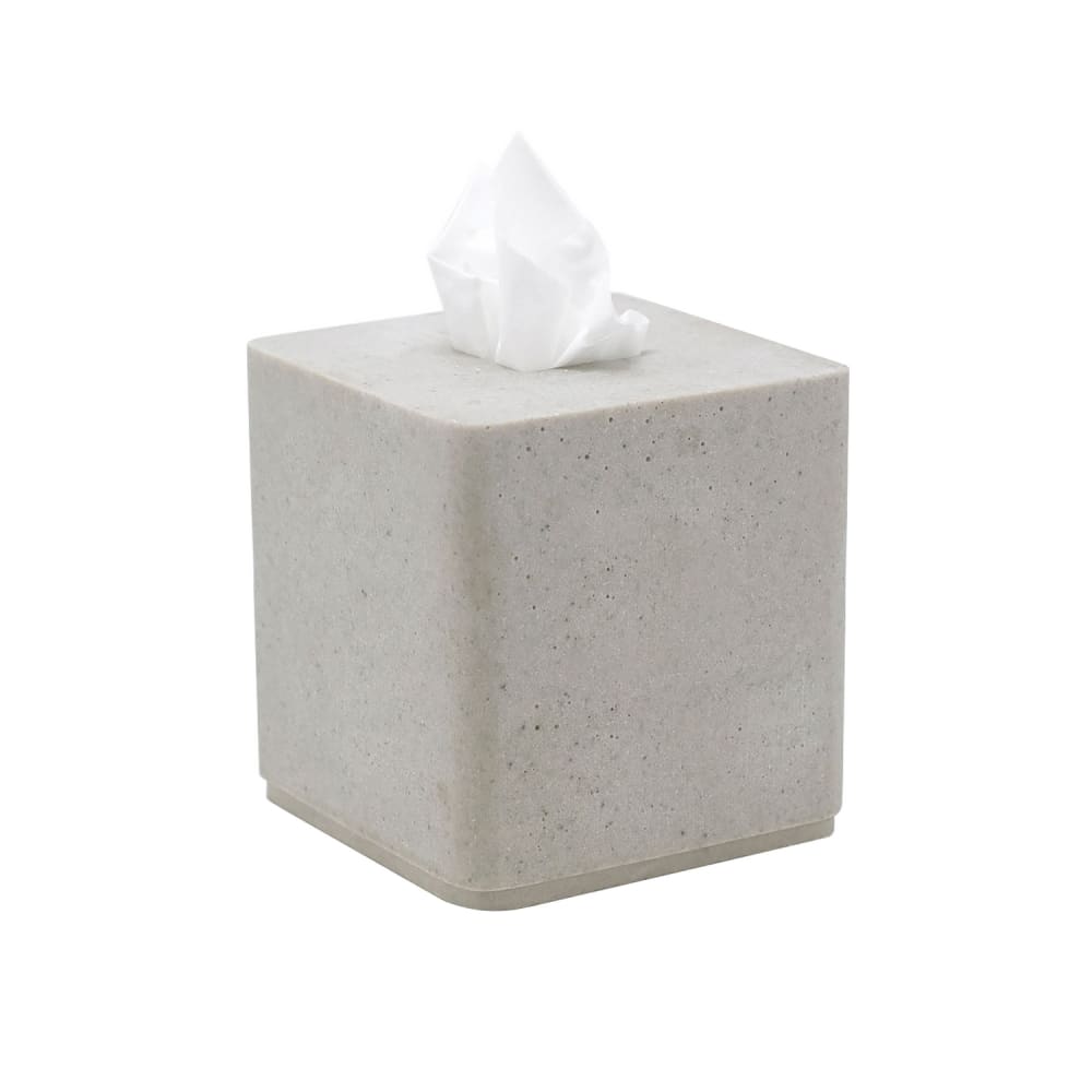 872-RTB028GYR21 Tissue Box Cover - Resin, Cement Grey