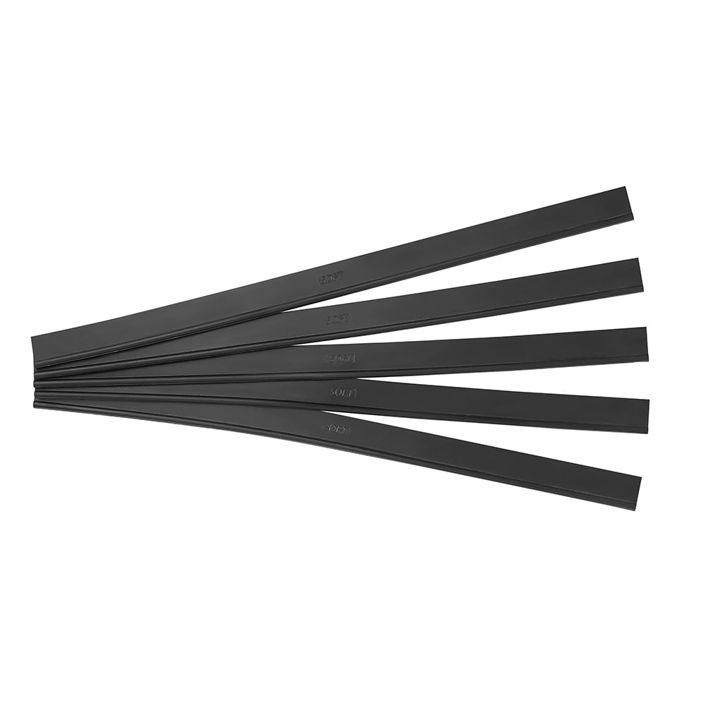 007-2221947 19 3/4" Window Squeegee Replacement Blade - Straight, Rubber, Black