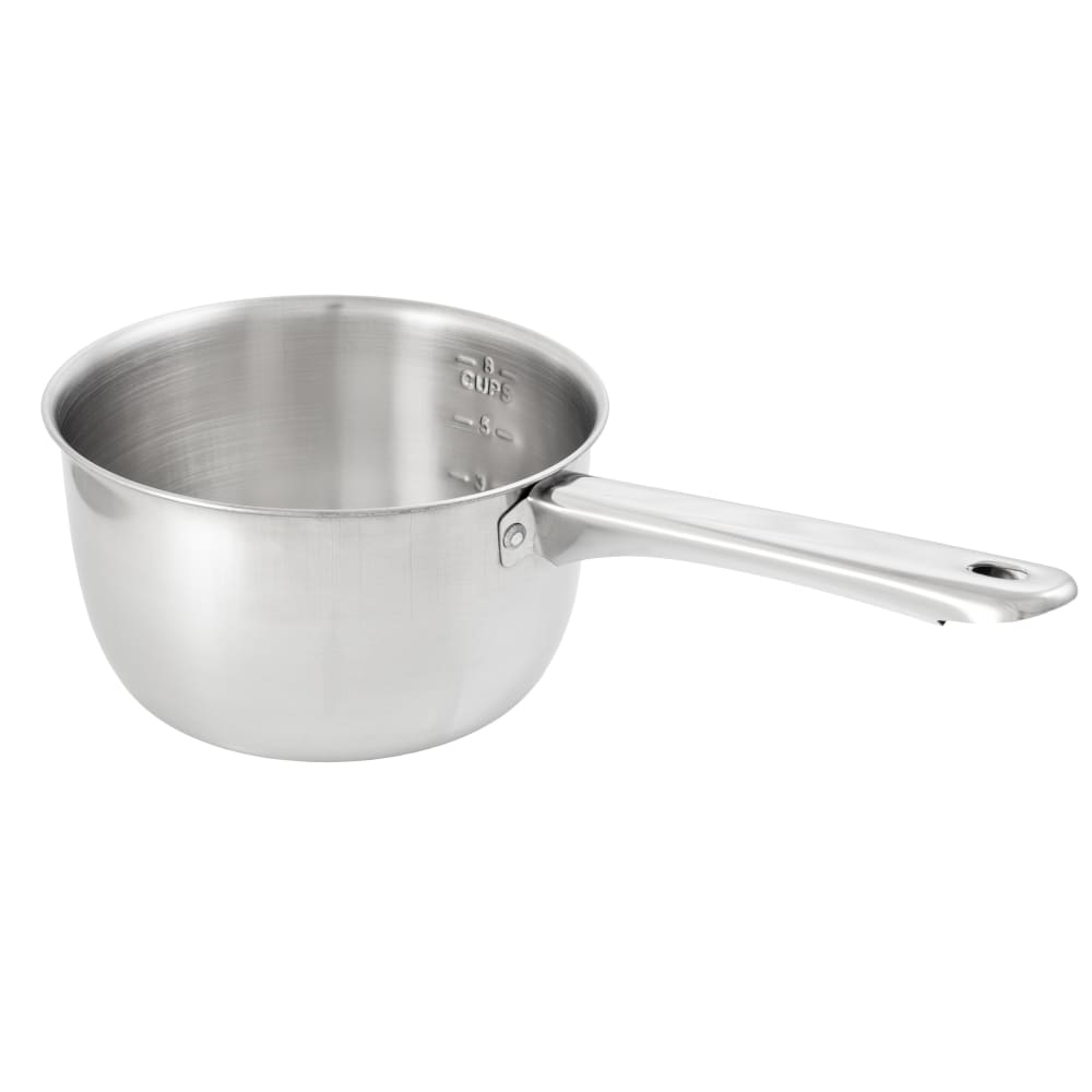 080-SAP2 2 qt Stainless Steel Saucepan w/ Solid Metal Handle