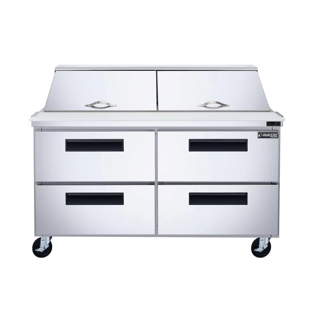 060-DSP6024MD4 60 1/8" Mega Top Sandwich/Salad Prep Table w/ Refrigerated Base, 115v