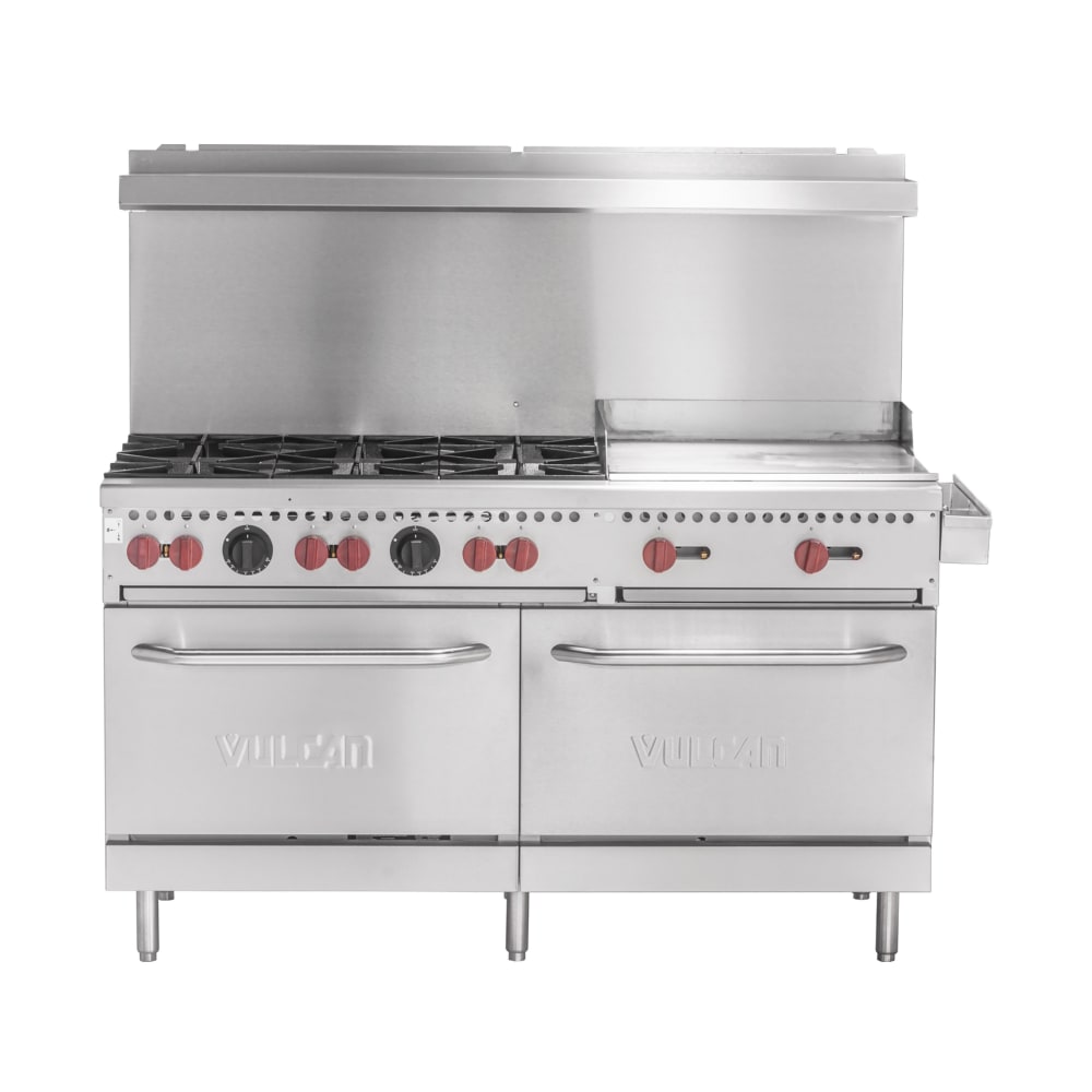 207-SX60F6B24GNG 60" 6 Burner Gas Range w/ Griddle & (2) Standard Ovens, Natural Gas