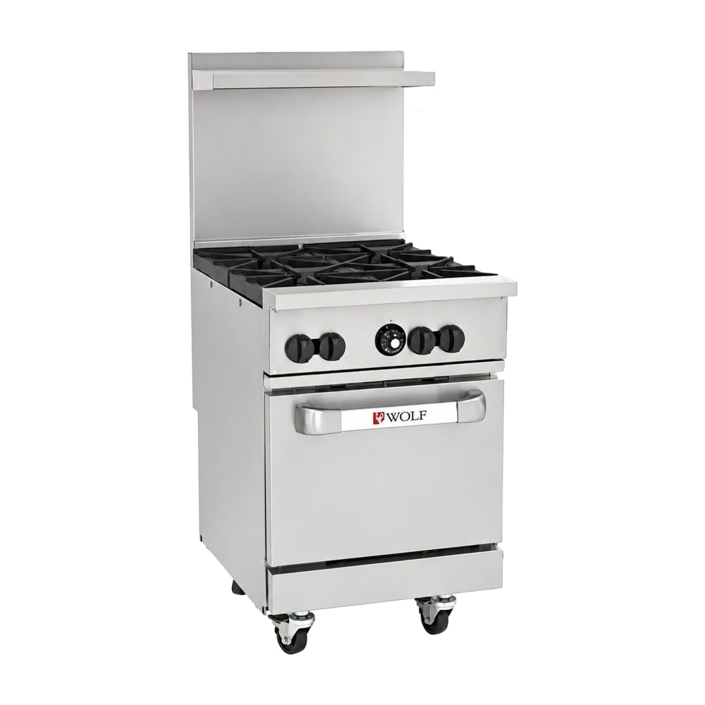 290-C24S4BNG 24" 4 Burner Gas Range w/ Standard Oven, Natural Gas