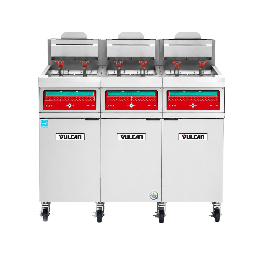 207-3VHG50CFNG QuickFry™ Gas Fryer - (3) 50 lb Vats, Floor Model, Natural Gas