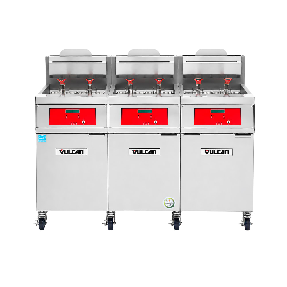 207-3VHG75DFNG QuickFry™ Gas Fryer - (3) 70 lb Vats, Floor Model, Natural Gas