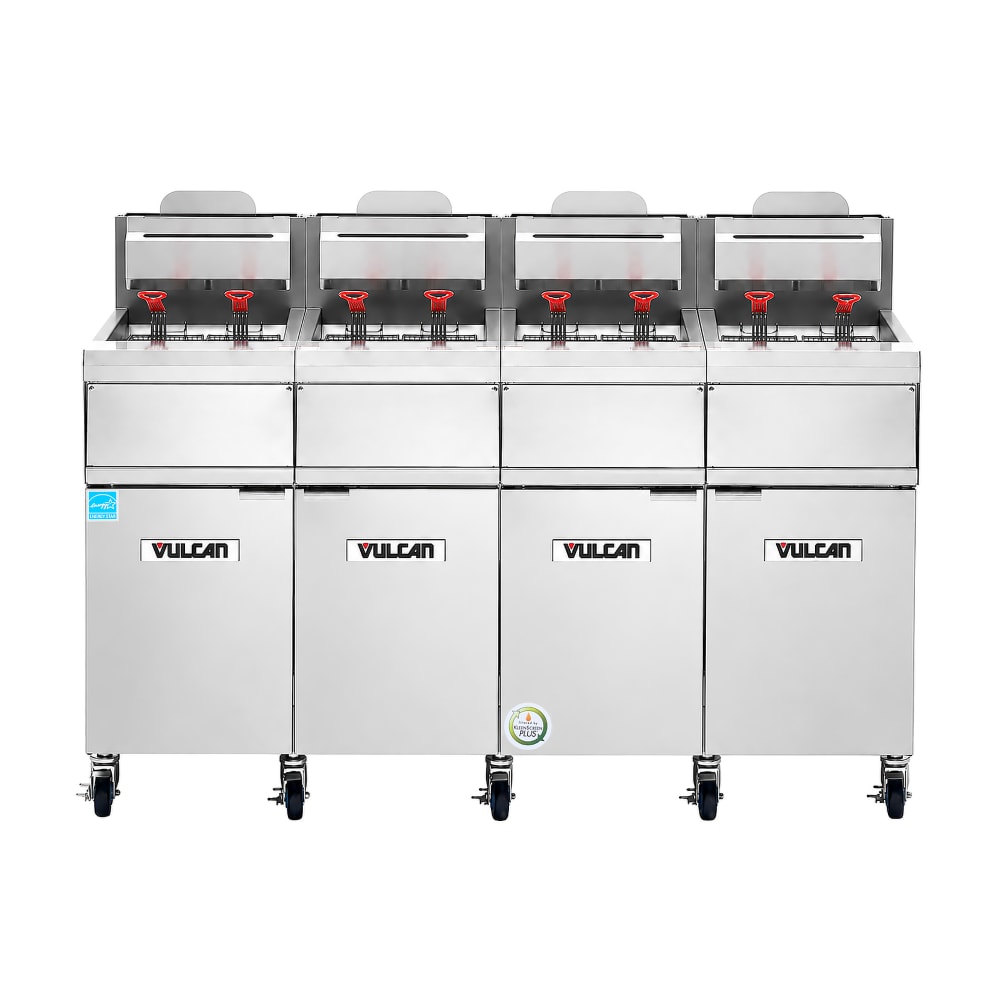 207-4VHG50AFNG QuickFry™ Gas Fryer - Four 50 lb Vats, Floor Model, Natural Gas