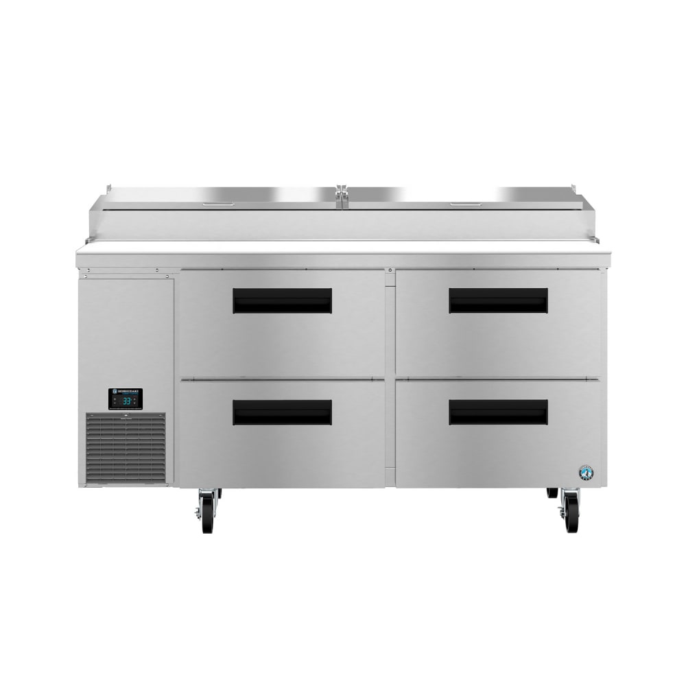 440-PR67BD4 67" Steelheart Pizza Prep Table w/ Refrigerated Base, 115v