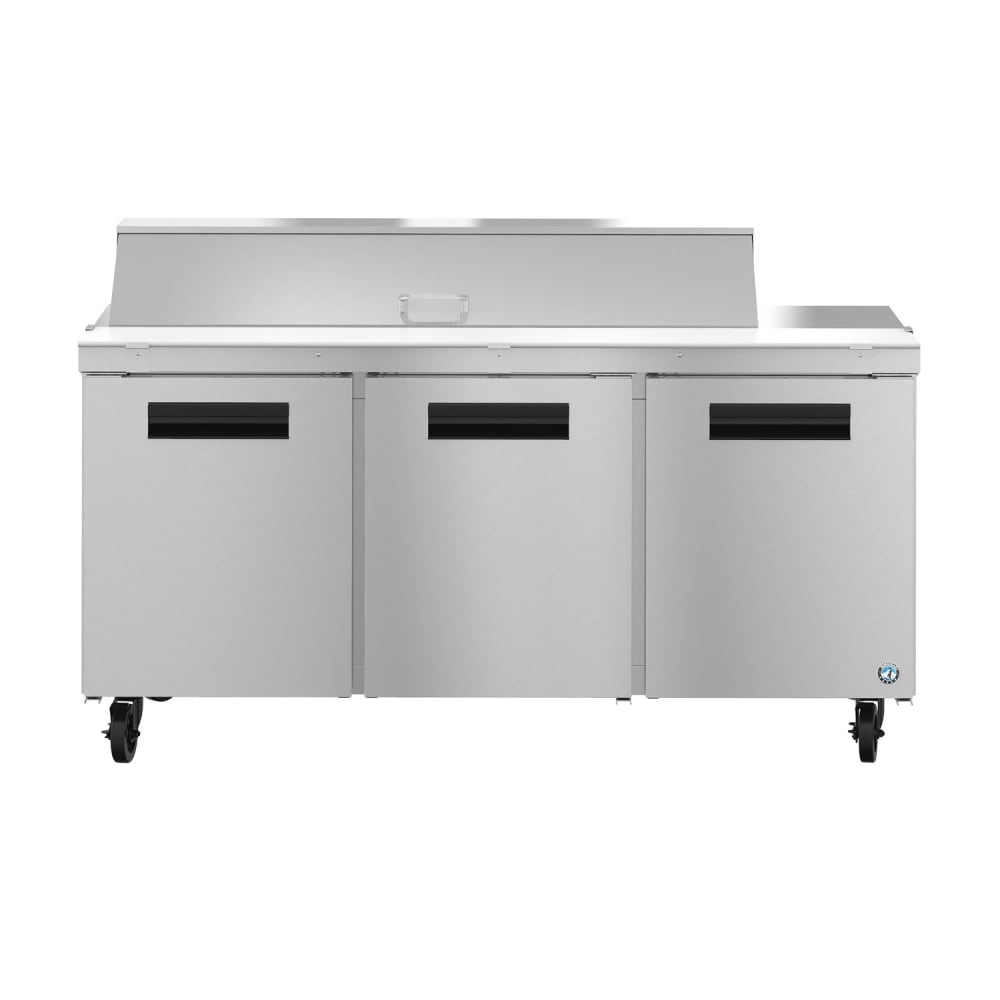440-SR72B16 72" Steelheart Sandwich/Salad Prep Table w/ Refrigerated Base, 115v