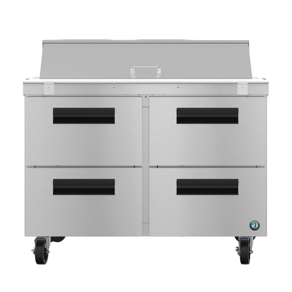 440-SR48B12D4 48" Steelheart Sandwich/Salad Prep Table w/ Refrigerated Base, 115v