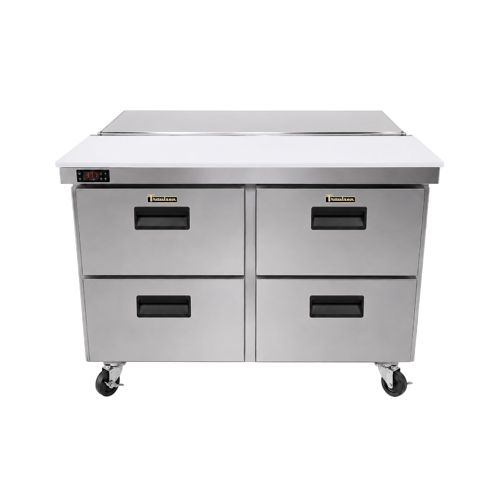206-CLST4812DW 48 9/16" Dealer's Choice Sandwich/Salad Prep Table w/ Refrigerated Base,...