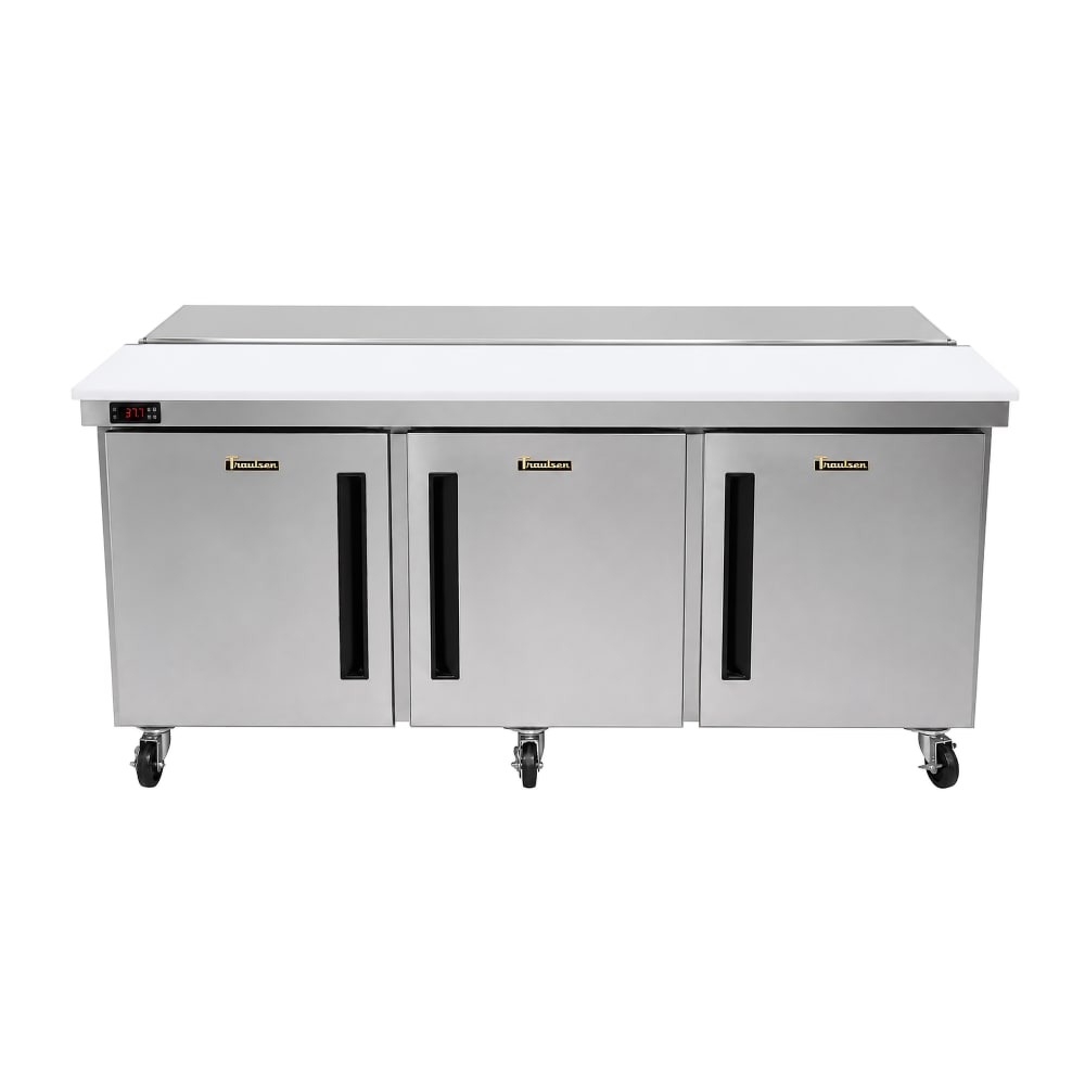 206-CLST7220SDLRR 72 3/16" Dealer's Choice Sandwich/Salad Prep Table w/ Refrigerated Ba...