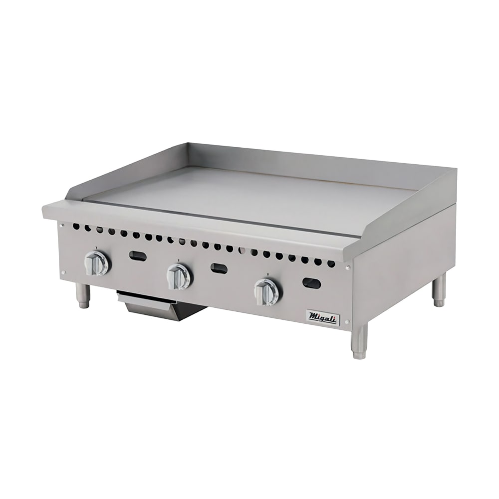338-CG36T 36" Gas Griddle w/ Thermostatic Controls - 1" Steel Plate, Convertible