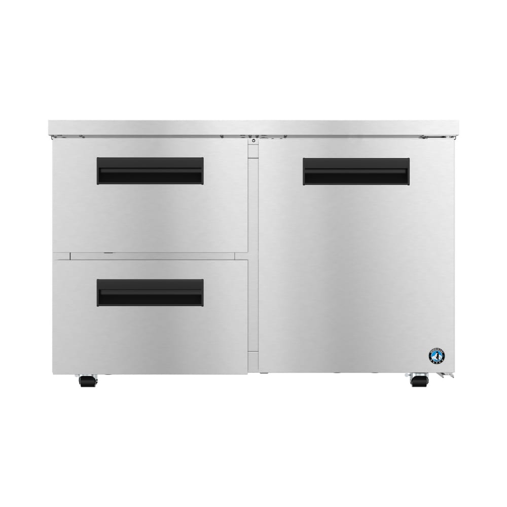 440-UR48BLPD2 48" Steelheart Undercounter Refrigerator w/ 1 Solid Door & 2 Drawers, 115v
