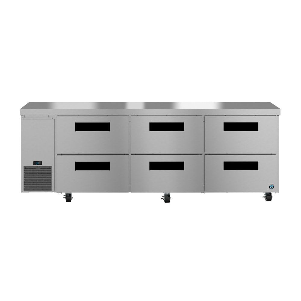 440-ULR93BD6 93" Steelheart Undercounter Refrigerator w/ (3) Sections & (6) Drawers, 115...