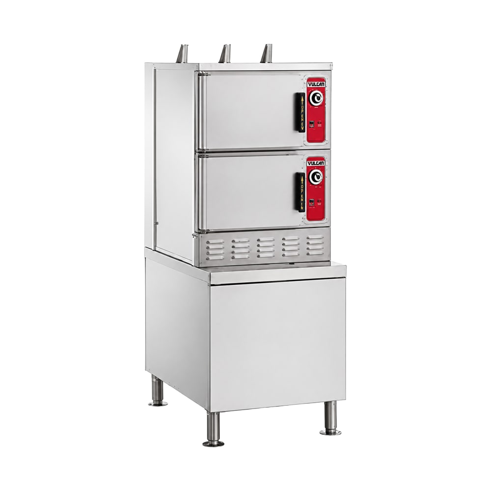 207-C24GA6BSCNG (6) Pan Convection Steamer - Cabinet, Natural Gas