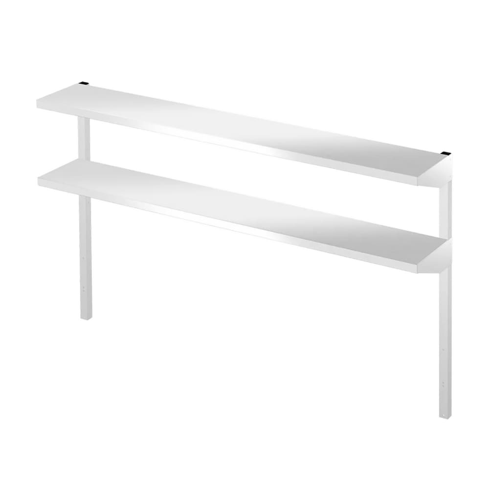 440-HS5230 Double Overshelf for 67" Commercial Series Pizza Prep Tables, Stainless Steel