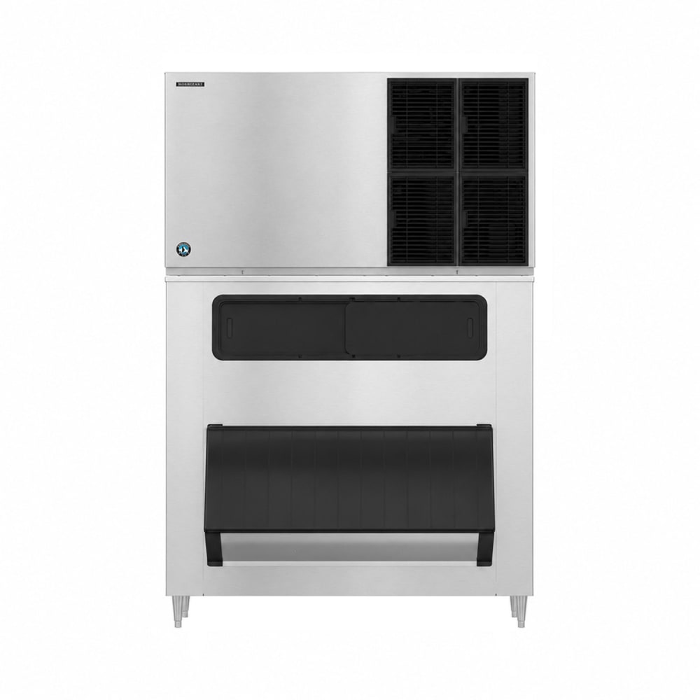 440-KM1601SAJB1300 1513 lb KM Series Crescent Cube Ice Machine w/ Bin - 1304 lb Storage, Air Cool...