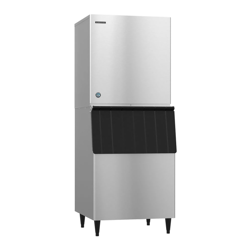 440-KM1100MWJB500 1073 lb KM Series Crescent Cube Ice Machine w/ Bin - 500 lb Storage, Water Cool...