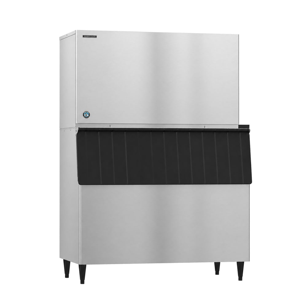 440-KM1301SWJ3B800 1360 lb KM Series Crescent Cube Ice Machine w/ Bin - 800 lb Storage, Water Coo...