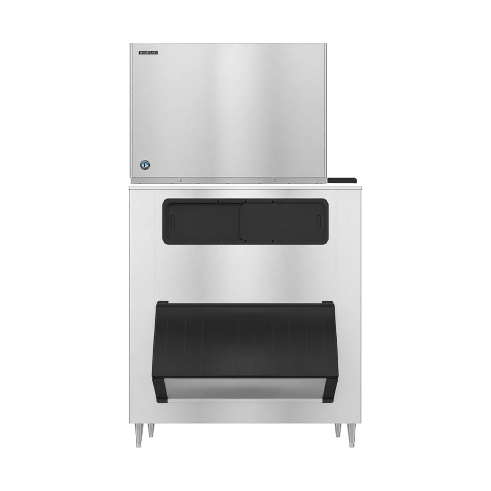 440-KM1601SWJB1650 1660 lb KM Series Crescent Cube Ice Machine w/ Bin - 1605 lb Storage, Water Co...