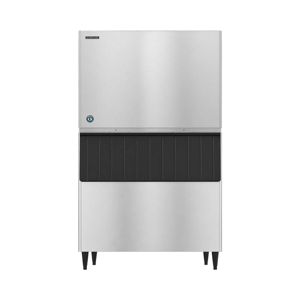 440-KM1601SWJ3B800 1671 lb KM Series Crescent Cube Ice Machine w/ Bin - 800 lb Storage, Water Coo...