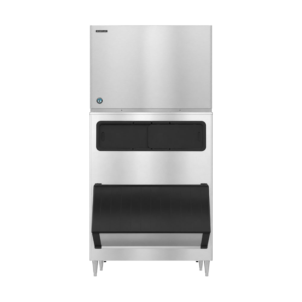 440-KM1601SWJ3B1300 1671 lb KM Series Crescent Cube Ice Machine w/ Bin - 1304 lb Storage, Water C...