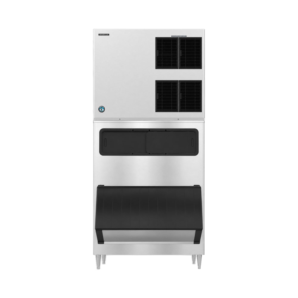 440-KM1900SAJ3B1300 1865 lb KM Series Crescent Cube Ice Machine w/ Bin - 1304 lb Storage, Air Coo...