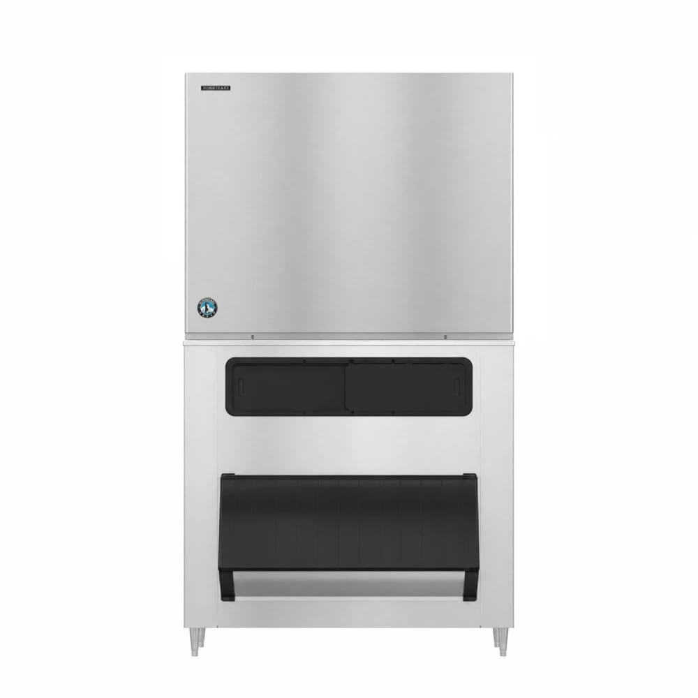440-KM2200SWJ3B1150 2221 lb KM Series Crescent Cube Ice Machine w/ Bin - 1148 lb Storage, Water C...