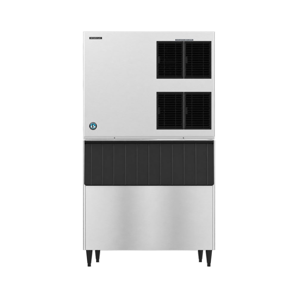 440-KM1900SAJ3B800 1865 lb KM Series Crescent Cube Ice Machine w/ Bin - 800 lb Storage, Air Coole...