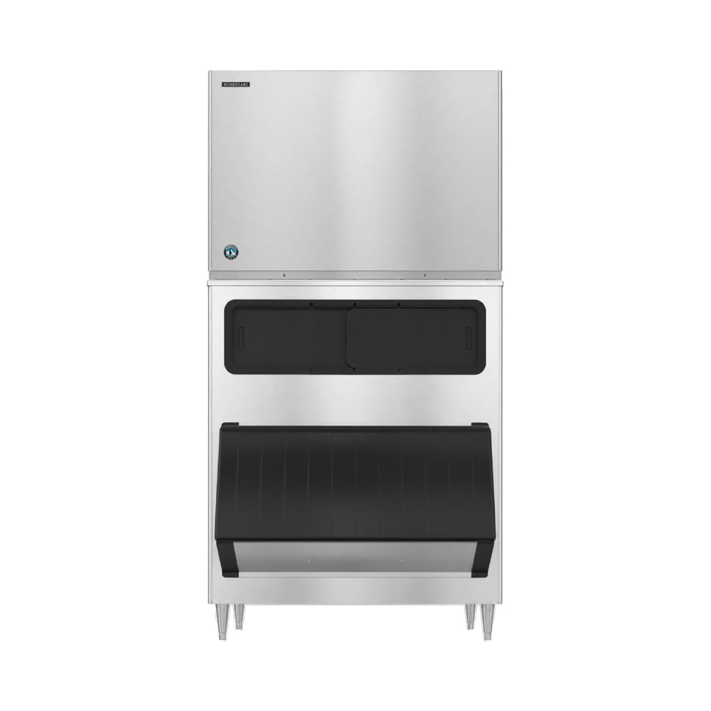 440-KM1601SWJB1150 1660 lb KM Series Crescent Cube Ice Machine w/ Bin - 1148 lb Storage, Water Co...