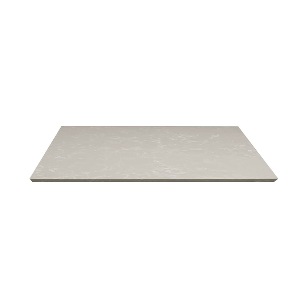628-Q41530X42 30" x 42" Rectangular Quartz Table Top, Nebula Gray