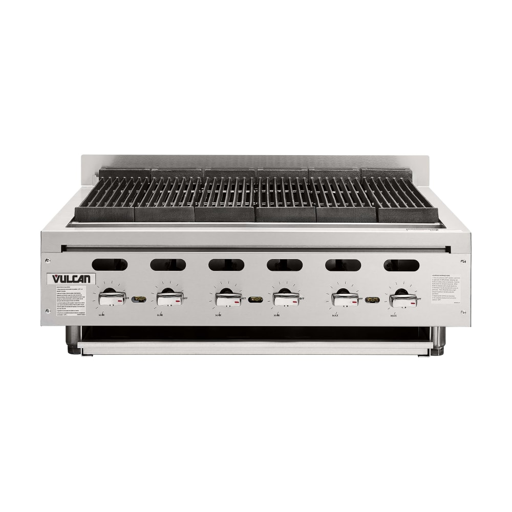 207-VACB36NG 36" Radiant Charbroiler w/ Cast Iron Grates, Natural Gas