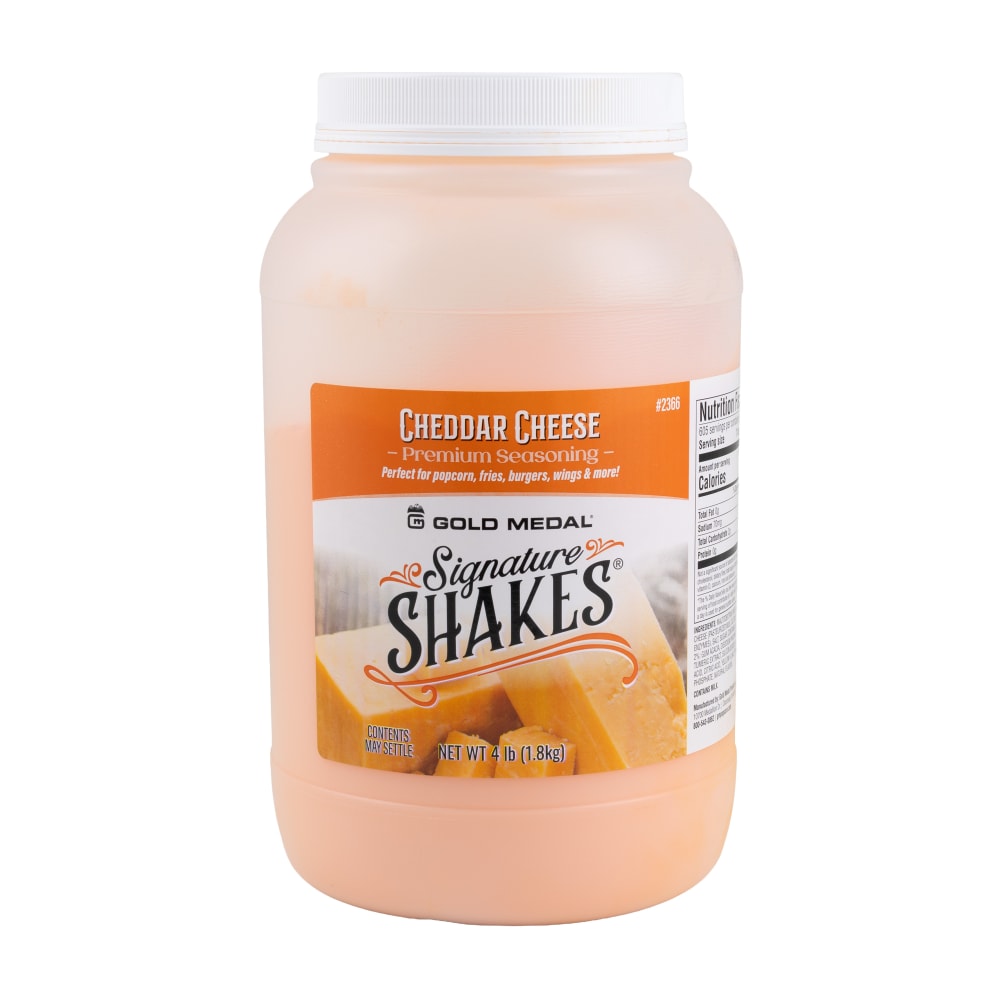 231-2366 4 lb Jar Cheddar Cheese Signature Shakes Flavoring Mix
