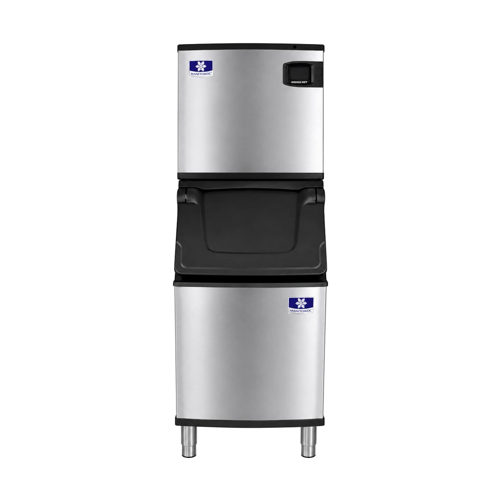 399-IDT0420WD420 442 lb Indigo NXT™ Full Cube Ice Machine w/ Bin - 383 lb Storage, Water Cooled,...