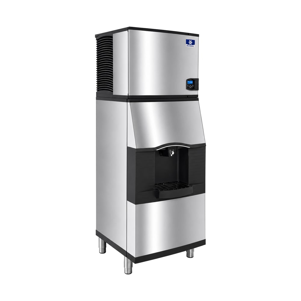 399-IDT0900WSPA310 780 lb Full Cube Ice Machine w/ Ice Dispenser - 180 lb Storage, Bucket Fill, 2...