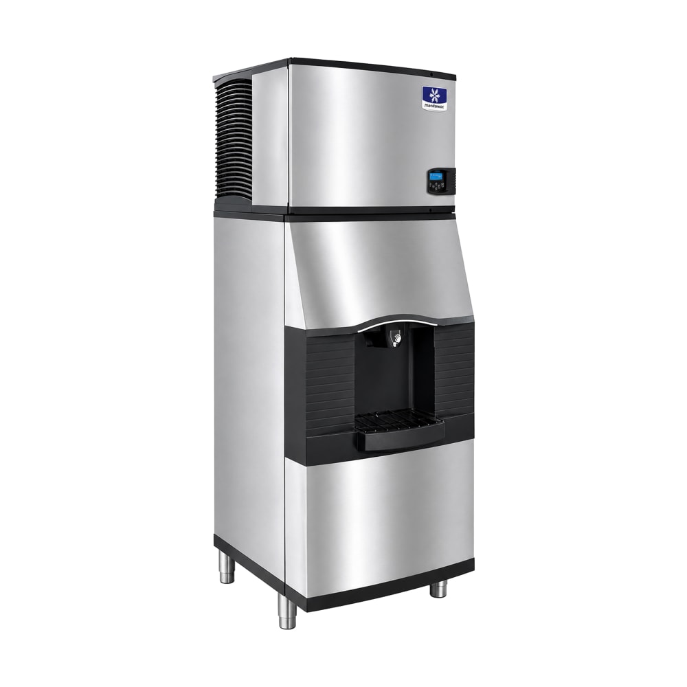 399-IDT0620ASFA191 482 lb Full Cube Ice Machine w/ Water & Ice Dispenser - 120 lb Storage, Bu...