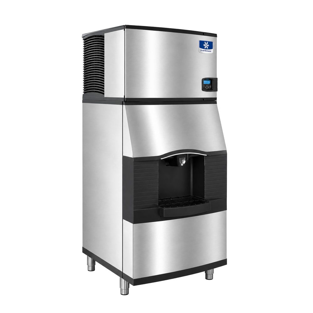 399-IDT0620ASPA160 482 lb Full Cube Ice Machine w/ Ice Dispenser - 120 lb Storage, Bucket Fill, 1...