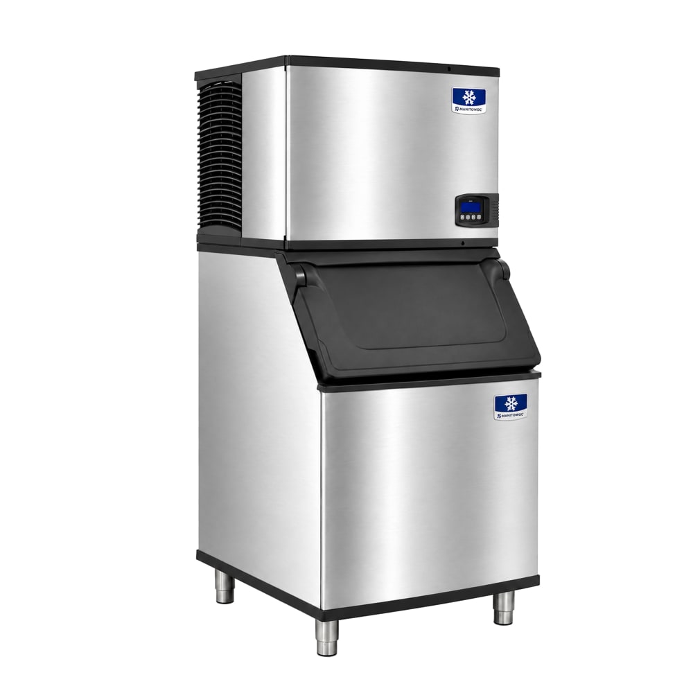 399-IDT0500WD400 500 lb Indigo NXT™ Full Cube Ice Machine w/ Bin - 365 lb Storage, Water Cooled,...
