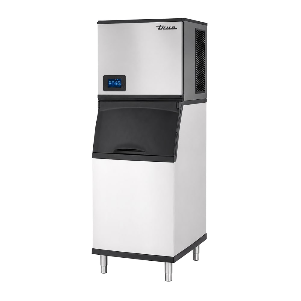 598-TCIM522LTIB422 550 lb Large Cube Ice Machine w/ Bin - 320 lb Storage, Air Cooled, 115v