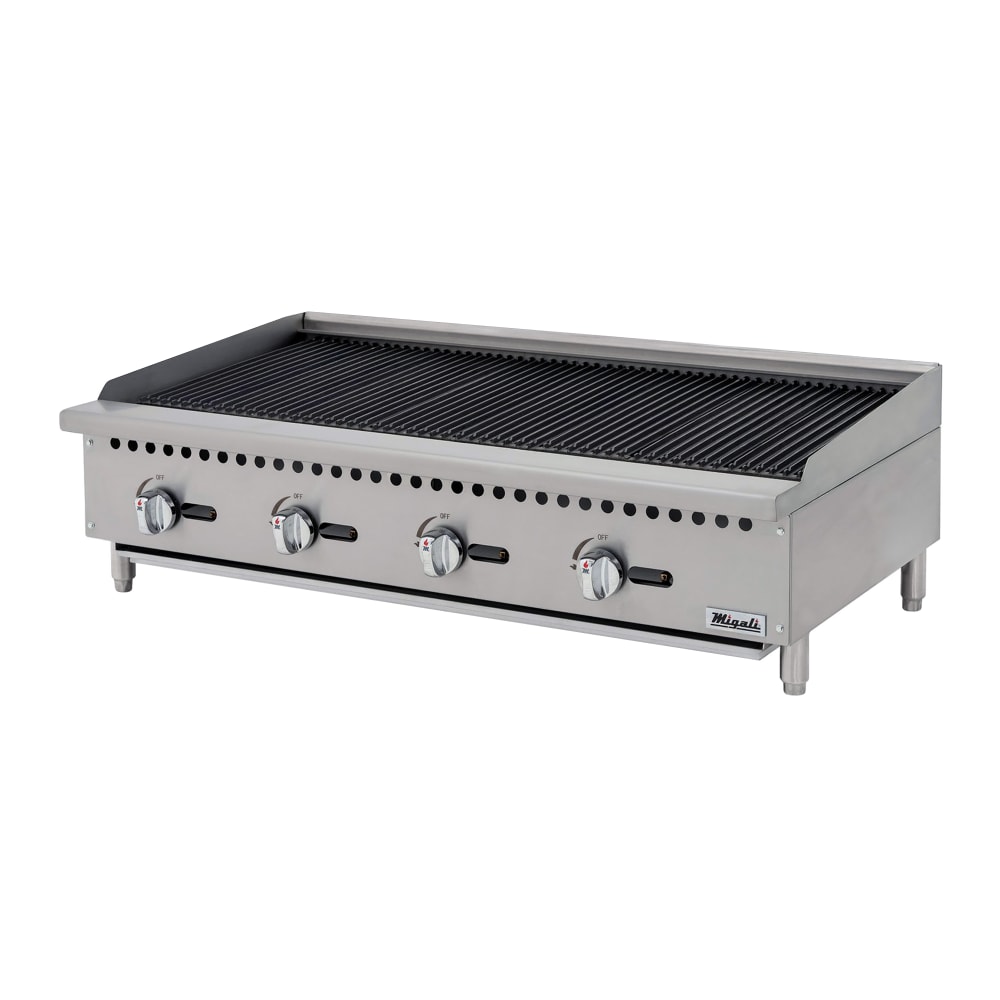 338-CRB48 48" Natural Gas Charbroiler w/ Cast Iron Grates, 140,000 BTU