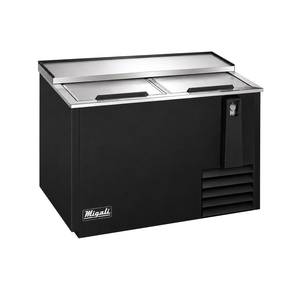 338-CHBC50HC 49 1/2" Forced Air Bottle Cooler - Holds 396 12-oz Bottles, Lid Locks, 115v