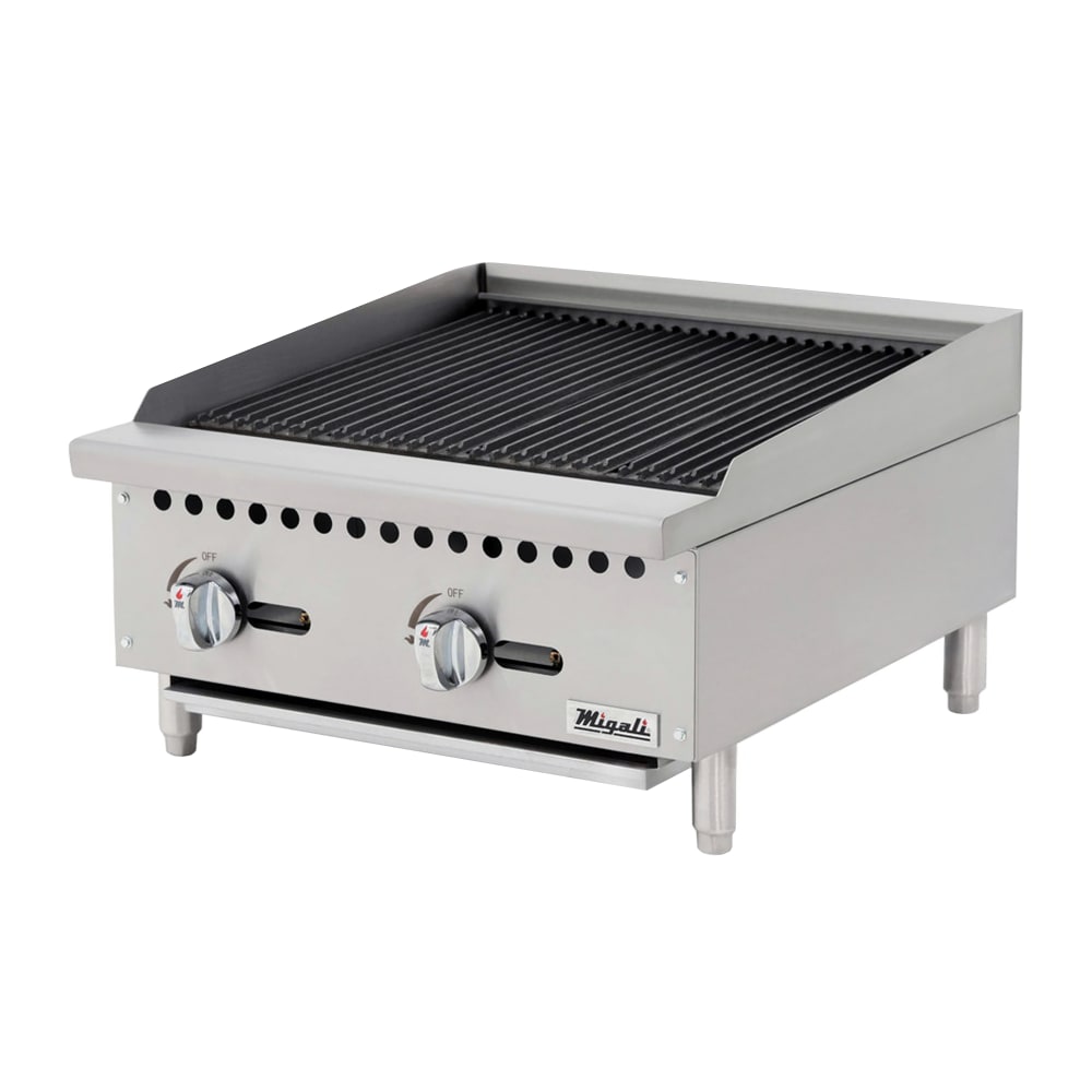 338-CRB24 24" Natural Gas Charbroiler w/ Cast Iron Grates, 70,000 BTU