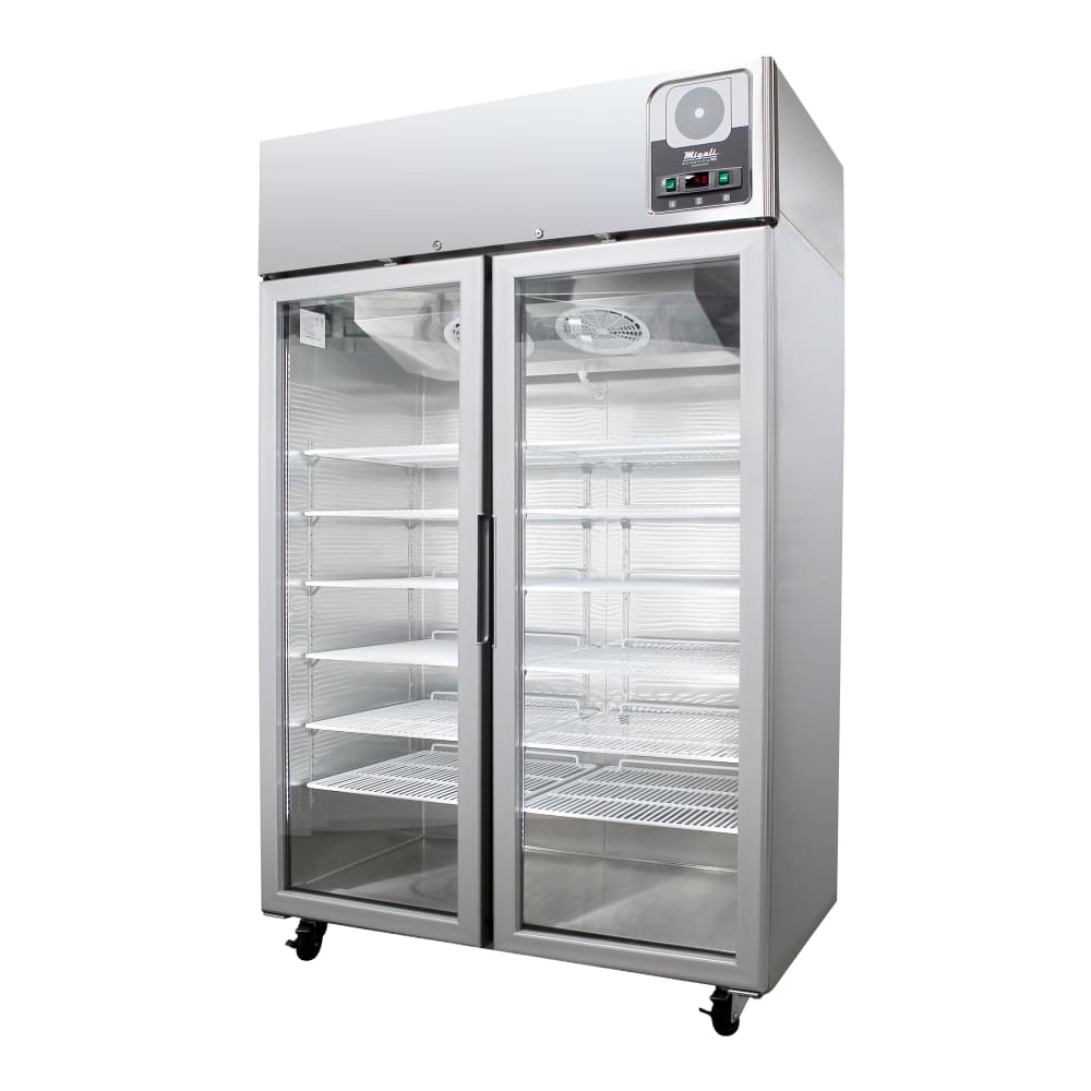 338-G2RG 51 7/10" Two Section Vaccine Refrigerator w/ Glass Doors - Stainless, 115v