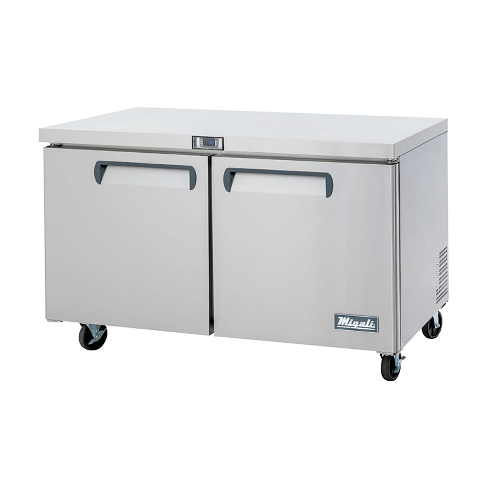 338-CU60RHC 60 1/5" W Undercounter Refrigerator w/ 2 Solid Doors, 115v