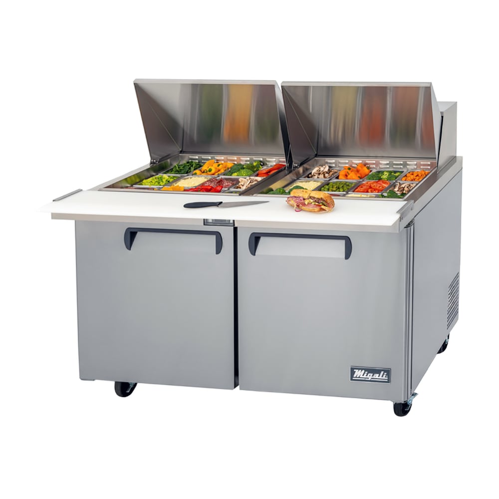 338-CSP6024BTHC 60 1/5" Competitor Series® Sandwich/Salad Prep Table w/ Refrigerated Base, 1...