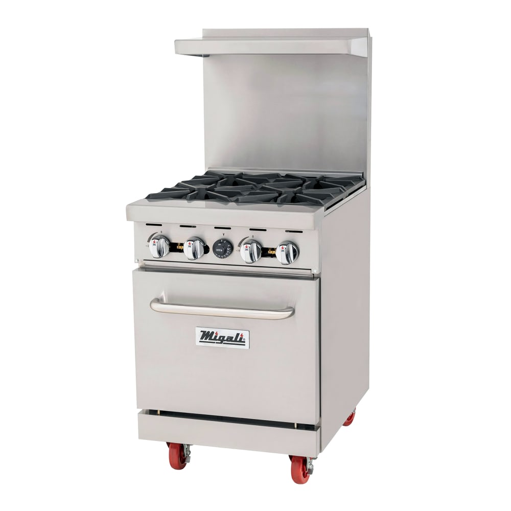 338-CRO4NG 24" 4 Burner Gas Range w/ Standard Oven, Natural Gas