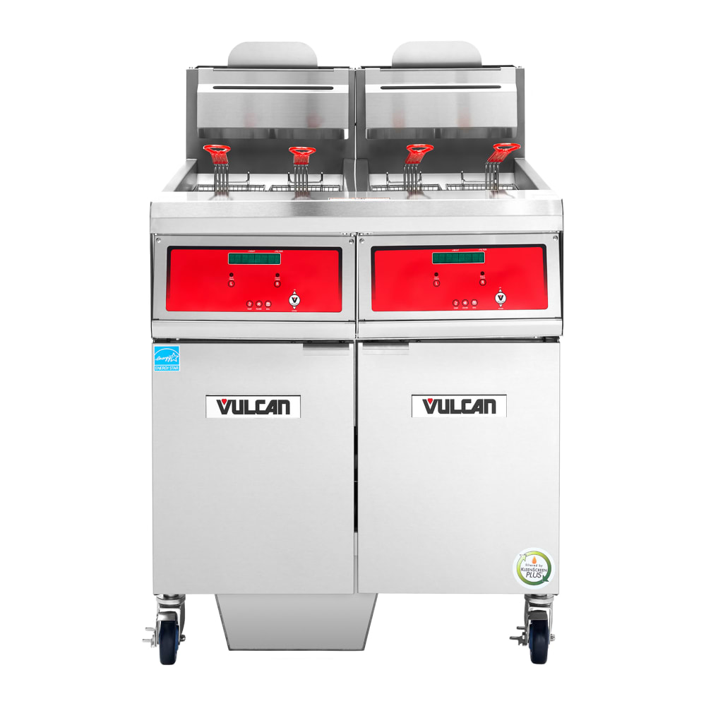 207-2VHG50DFNG QuickFry™ Gas Fryer - Two 50 lb Vats, Floor Model, Natural Gas