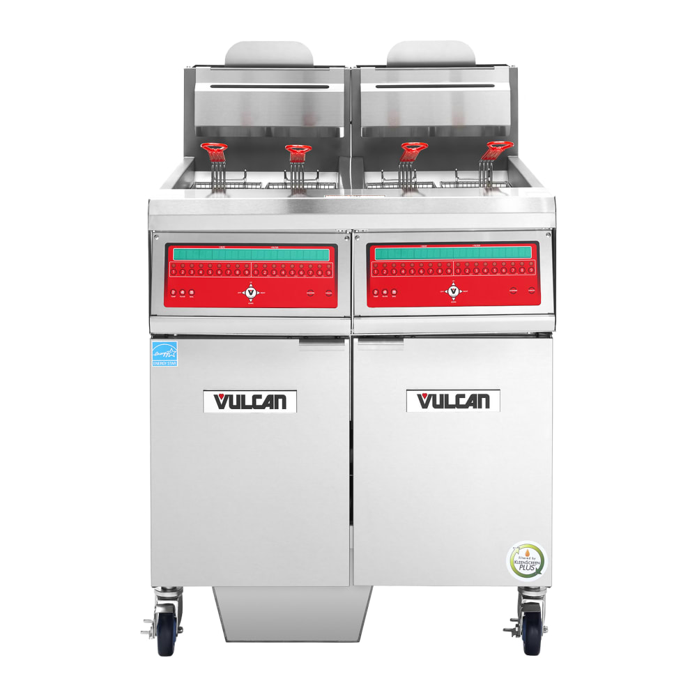 207-2VHG50CFNG Gas Fryer - Two 50 lb Vats, Floor Model, Natural Gas