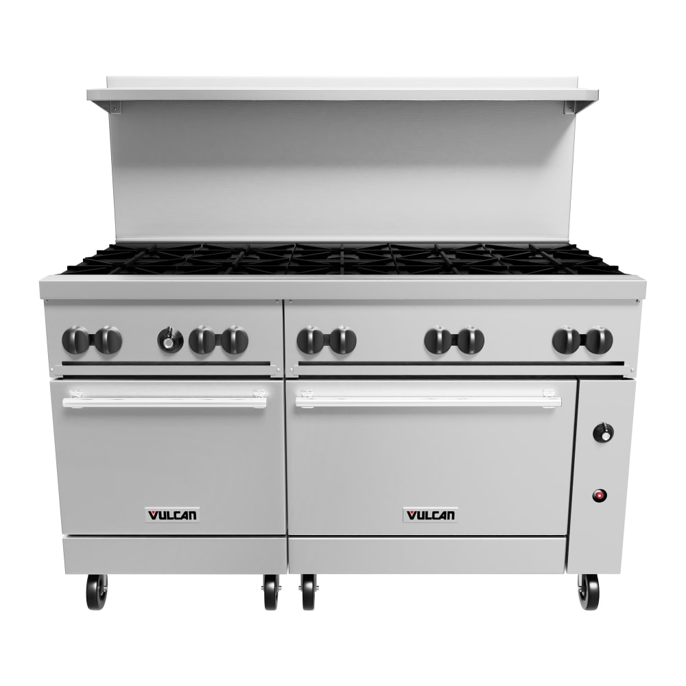 207-60SS10BNG 60" 10 Burner Gas Range w/ (2) Standard Ovens, Natural Gas