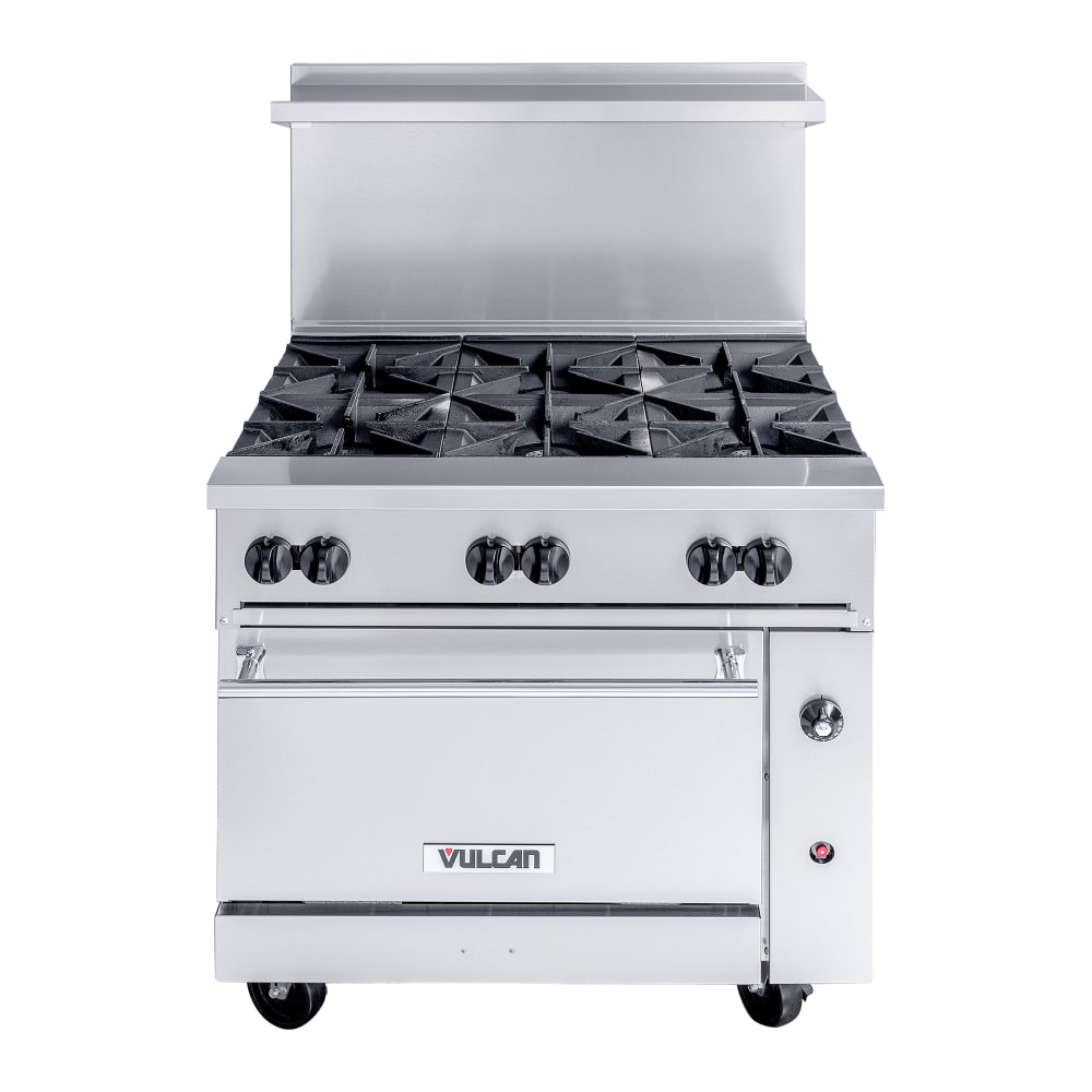 207-36C6BNG 36" 6 Burner Gas Range w/ Convection Oven, Natural Gas