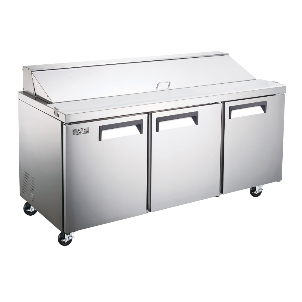 056-GRSL3D 70 1/4" Sandwich/Salad Prep Table w/ Refrigerated Base, 115v